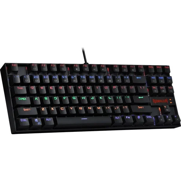 REDRAGON-K552-RAINBOW-GAMING-MECHANICAL-KEYBOARD-7-600x600.jpg ريدراجون K552 كيبورد ألعاب ميكانيكي (مستعمل) – خيارات مفاتيح متعددة - الصورة 1