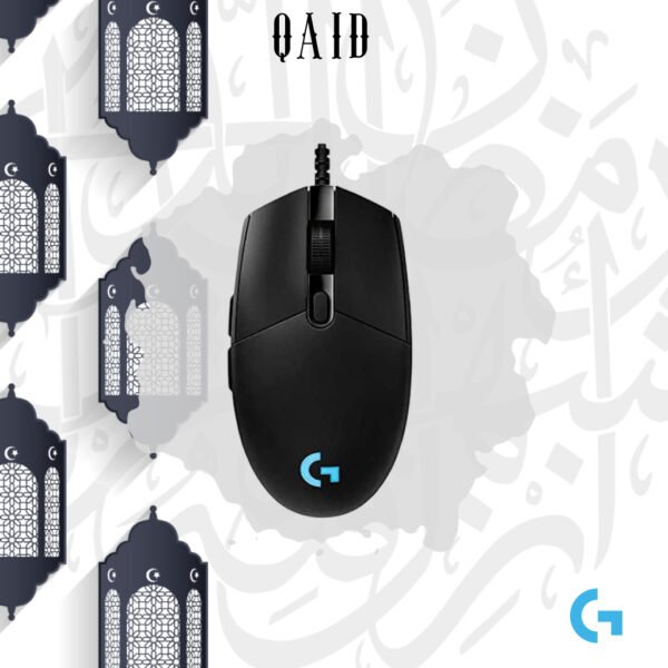 ماوس الألعاب السلكية لوجيتك G203 LIGHTSYNC، بدقة 8000 نقطة لكل بوصة (DPI)، تأثير ضوئي قوس قزح بتقنية LIGHTSYNC RGB، تحتوي على 6 أزرار قابلة للبرمجة، ذاكرة مدمجة، خاصية تتبع الشاشة، متوافقة مع أجهزة الكمبيوتر واللابتوب (PC/Mac) – باللون الأسود والازرق