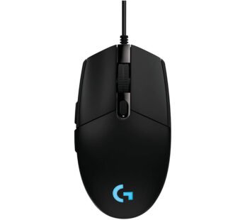 Logitech G PRO Wired Gaming Mouse, HERO 25K Sensor, 25,600 DPI, RGB, Ultra Lightweight, 6 Programmable Buttons, On-Board Memory, Built for esports, PC/Mac – Black
