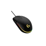 ⁦ماوس الألعاب السلكية لوجيتك G203 LIGHTSYNC، بدقة 8000 نقطة لكل بوصة (DPI)، تأثير ضوئي قوس قزح بتقنية LIGHTSYNC RGB، تحتوي على 6 أزرار قابلة للبرمجة، ذاكرة مدمجة، خاصية تتبع الشاشة، متوافقة مع أجهزة الكمبيوتر واللابتوب (PC/Mac) – باللون الأسود والازرق⁩ - الصورة ⁦3⁩