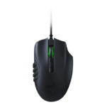 ماوس الألعاب السلكية ريزر Naga X المخصصة لألعاب الـMMO: مستشعر بصري بدقة 18,000 نقطة في البوصة (DPI) – مفاتيح بصرية من الجيل الثاني – إضاءة Chroma RGB – 16 زر قابل للبرمجة – وزن خفيف 85 جرام – باللون الأسود الكلاسيكي.