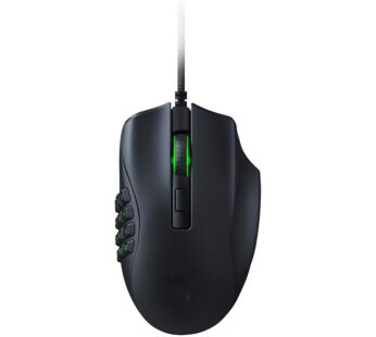 Razer Naga X Wired MMO Gaming Mouse: 18K DPI Optical Sensor – 2nd-gen Optical Switch – Chroma RGB Lighting – 16 Programmable Buttons – 85g – Classic Black