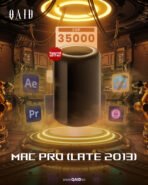 جهاز Apple Mac Pro (Late 2013) A1481 | معالج Intel Xeon E5-1650 v2 | رام 32 جيجا DDR3 | تخزين SSD 512 جيجا | كرت شاشة مزدوج AMD FirePro D500 | جديد